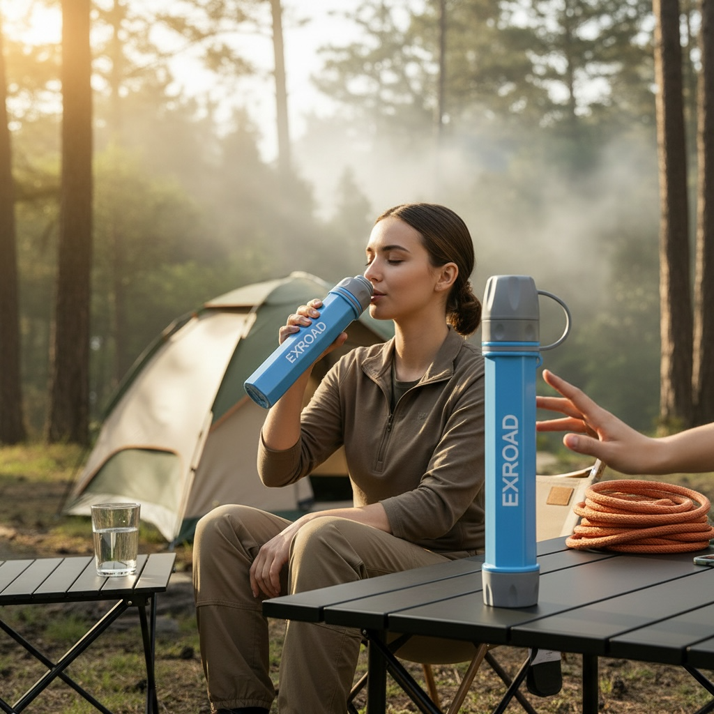 Portable Water Filter Straw – Emergency Outdoor Purifier