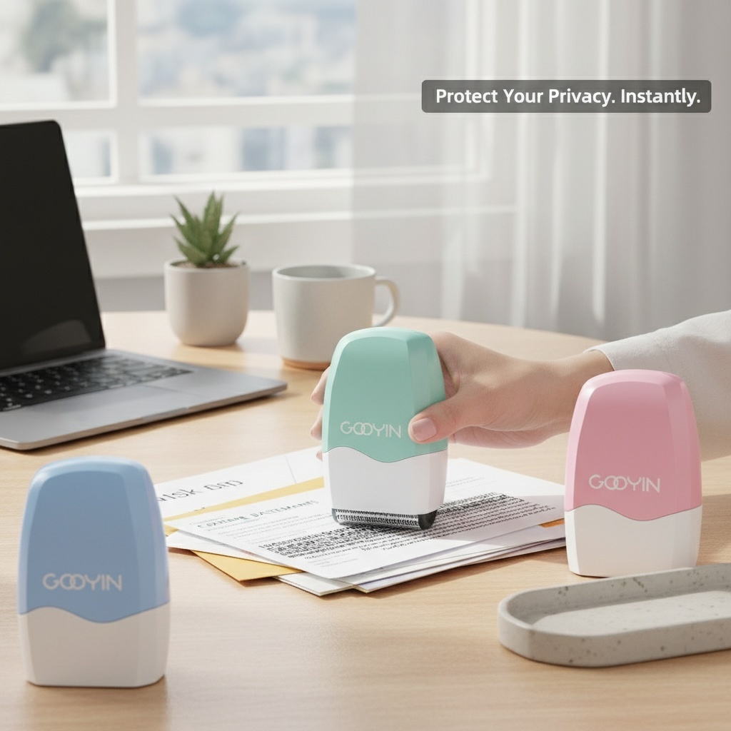 Confidentiality Roller Seal Stamp – Identity Theft Protection Privacy Guard for Documents & Packages