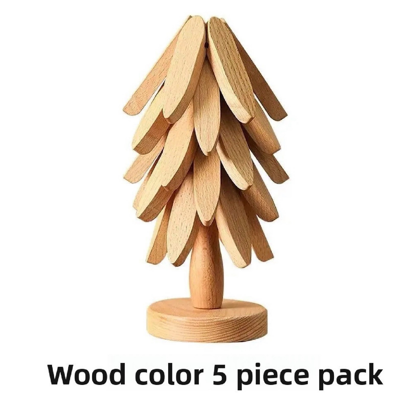 Wooden Tree Coaster Set
