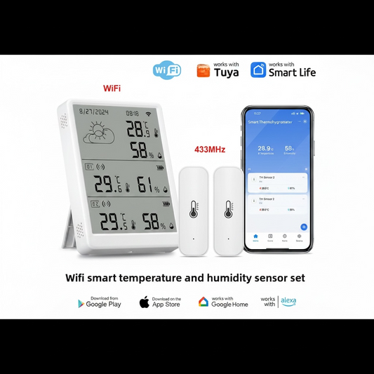 WiFi Temperature Humidity Monitor with Smart Home Integration