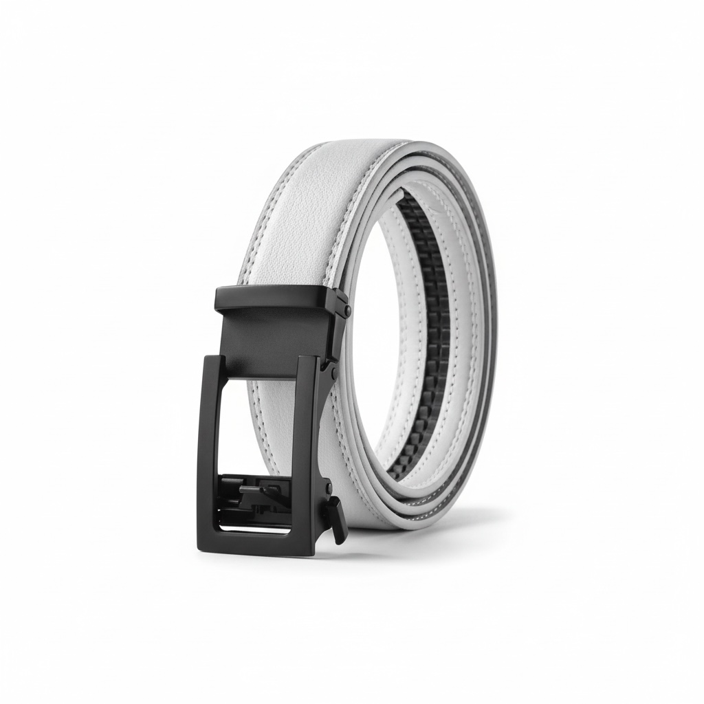 Unisex Automatic Buckle Leather Belt – Classic Business & Casual