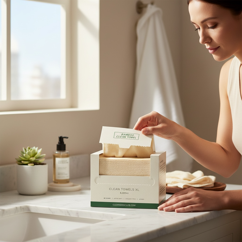 Bamboo Fiber Disposable Face Towels – Soft, Lint-Free & Hygienic