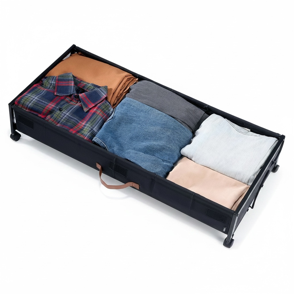 Under Bed Storage with Wheels – 80 lb Capacity
