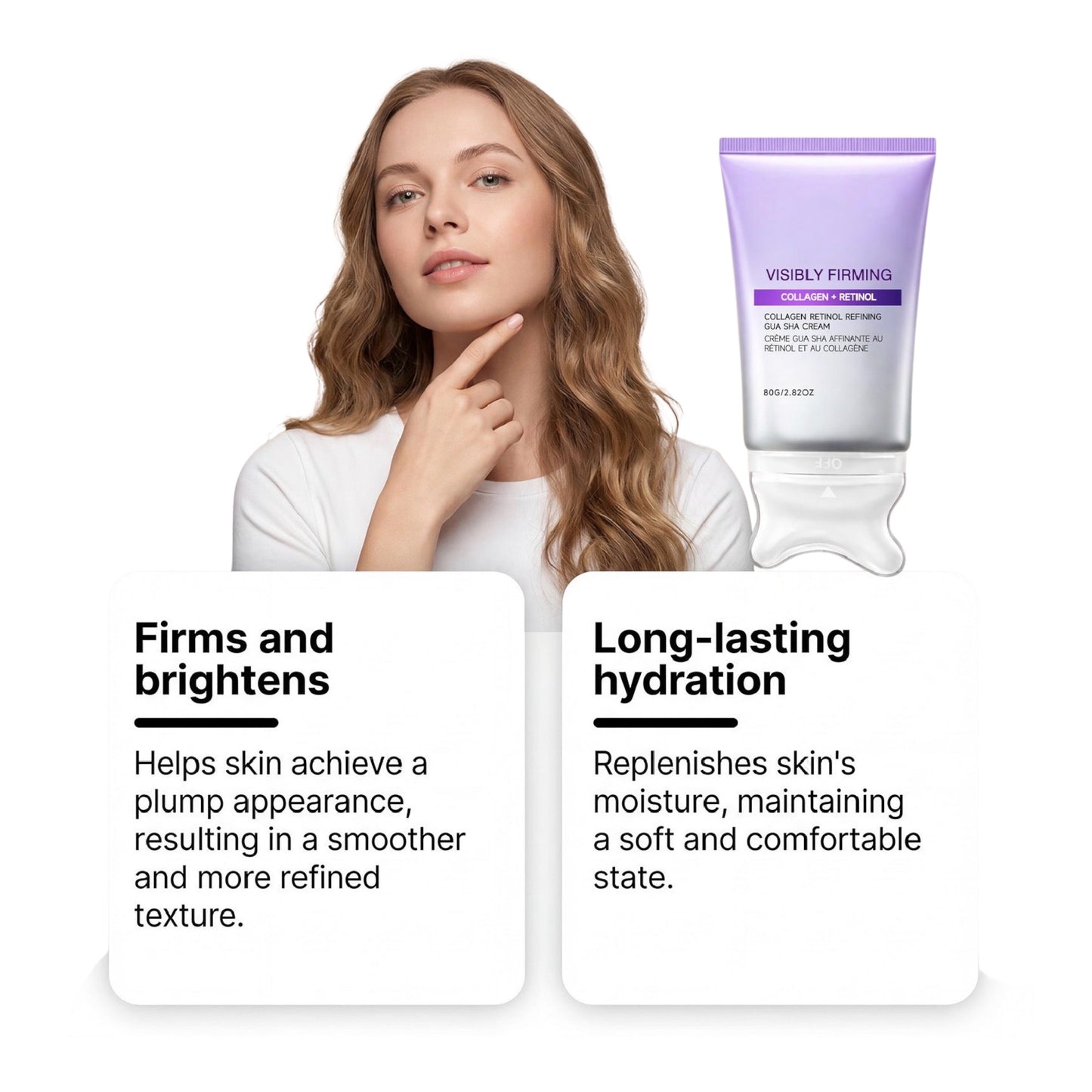 Retinol Hydrating Massage Cream 80g | Water-Based Daily Face Moisturizer