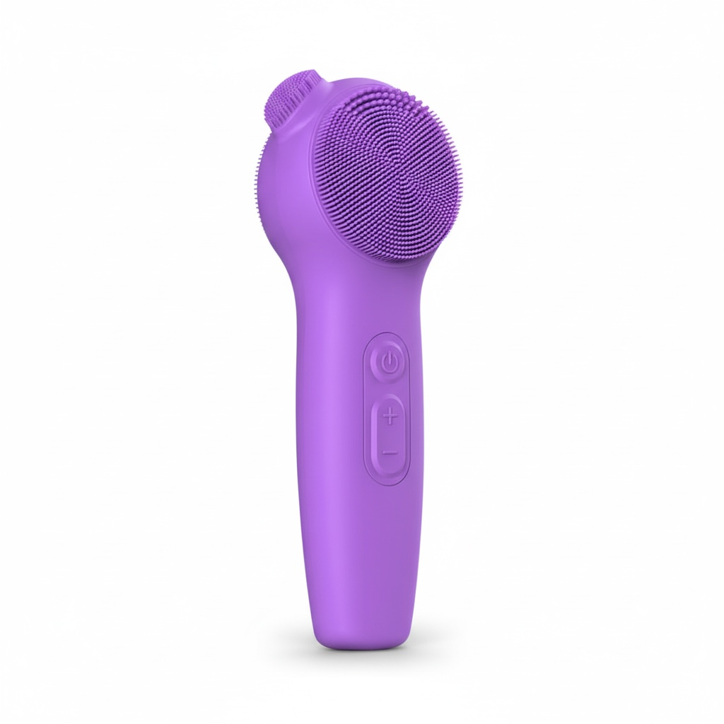 Red Light Silicone Facial Cleanser F528 – Ultrasonic Vibration & Heat Therapy