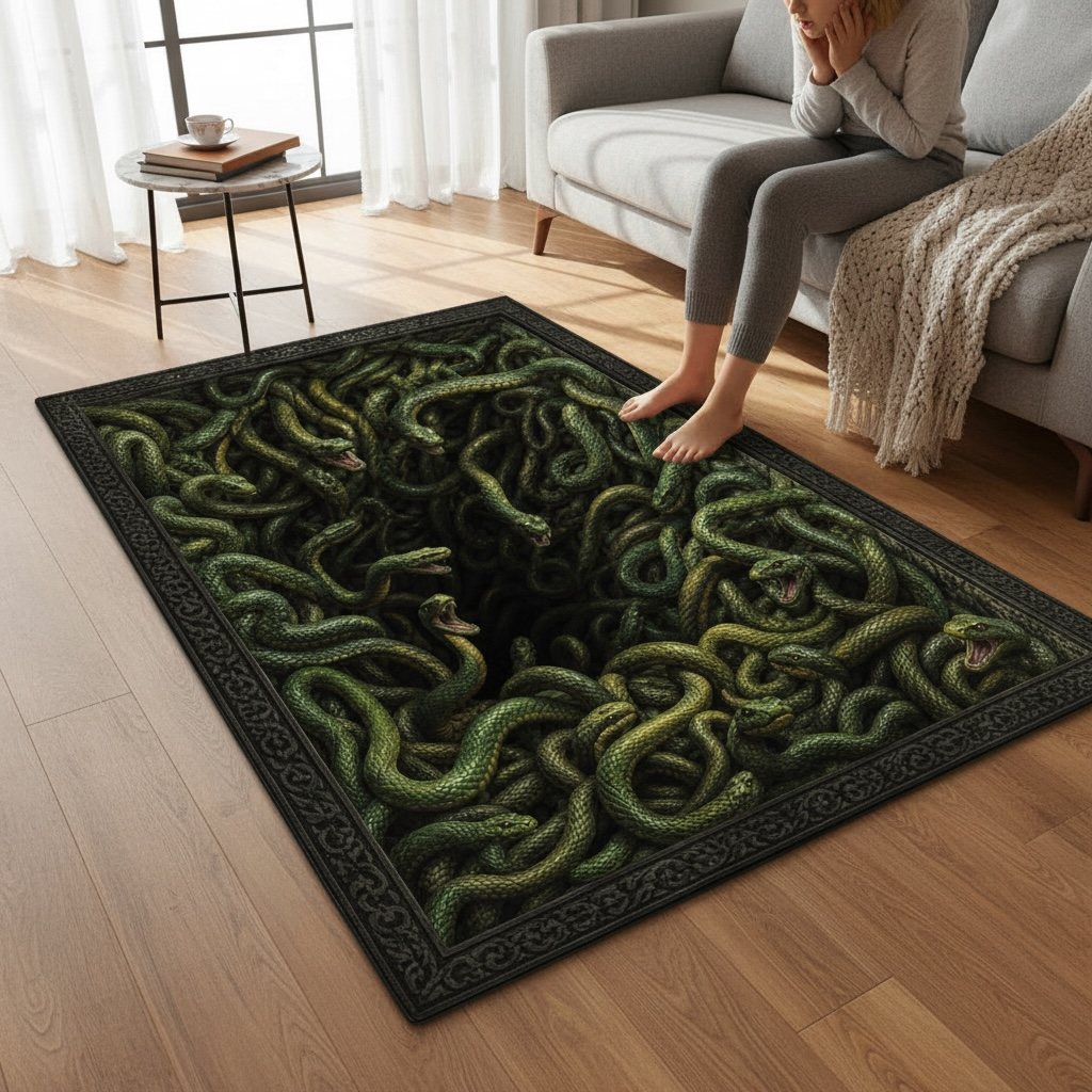Halloween Horror Area Rug – Soft Non-Slip Crystal Velvet Carpet, Multiple Sizes & Patterns