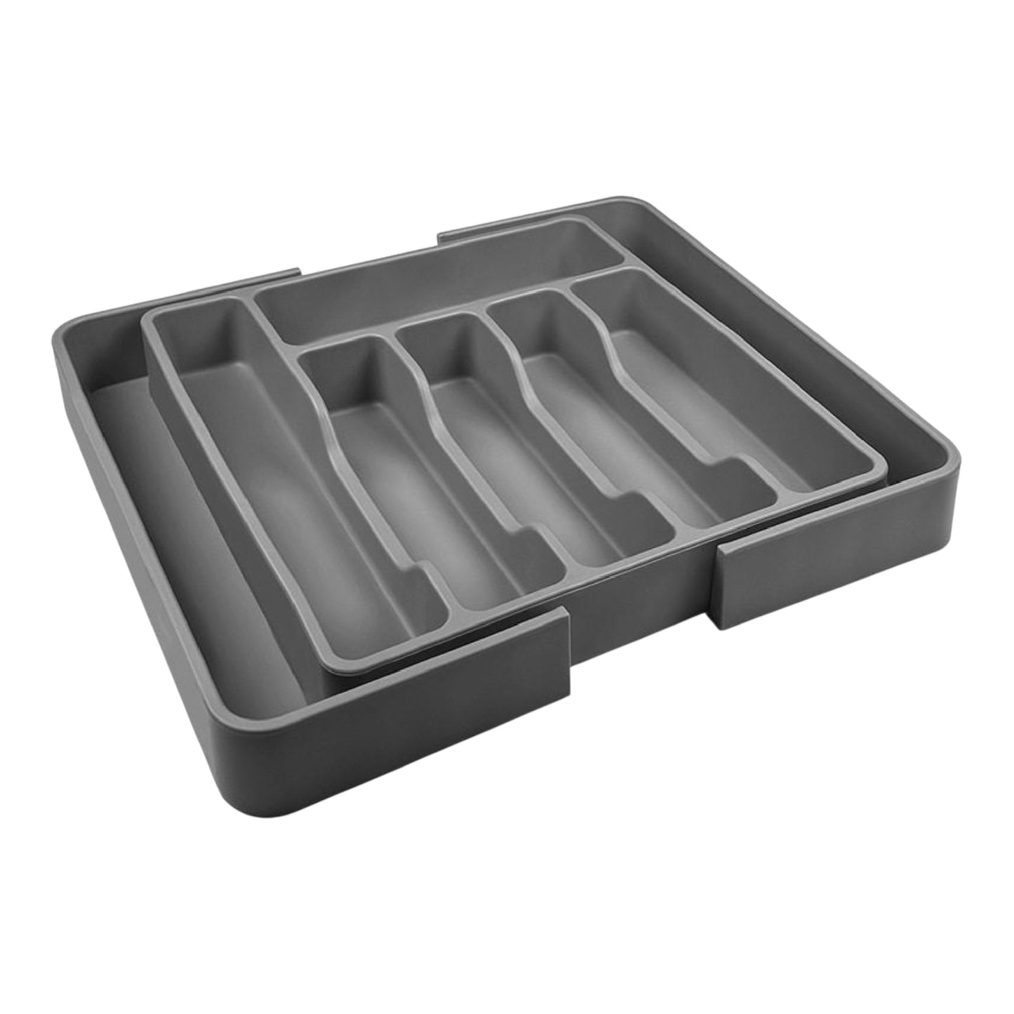 Expandable Bamboo Cutlery Drawer Organizer | Adjustable Utensil Tray 8 Compartments