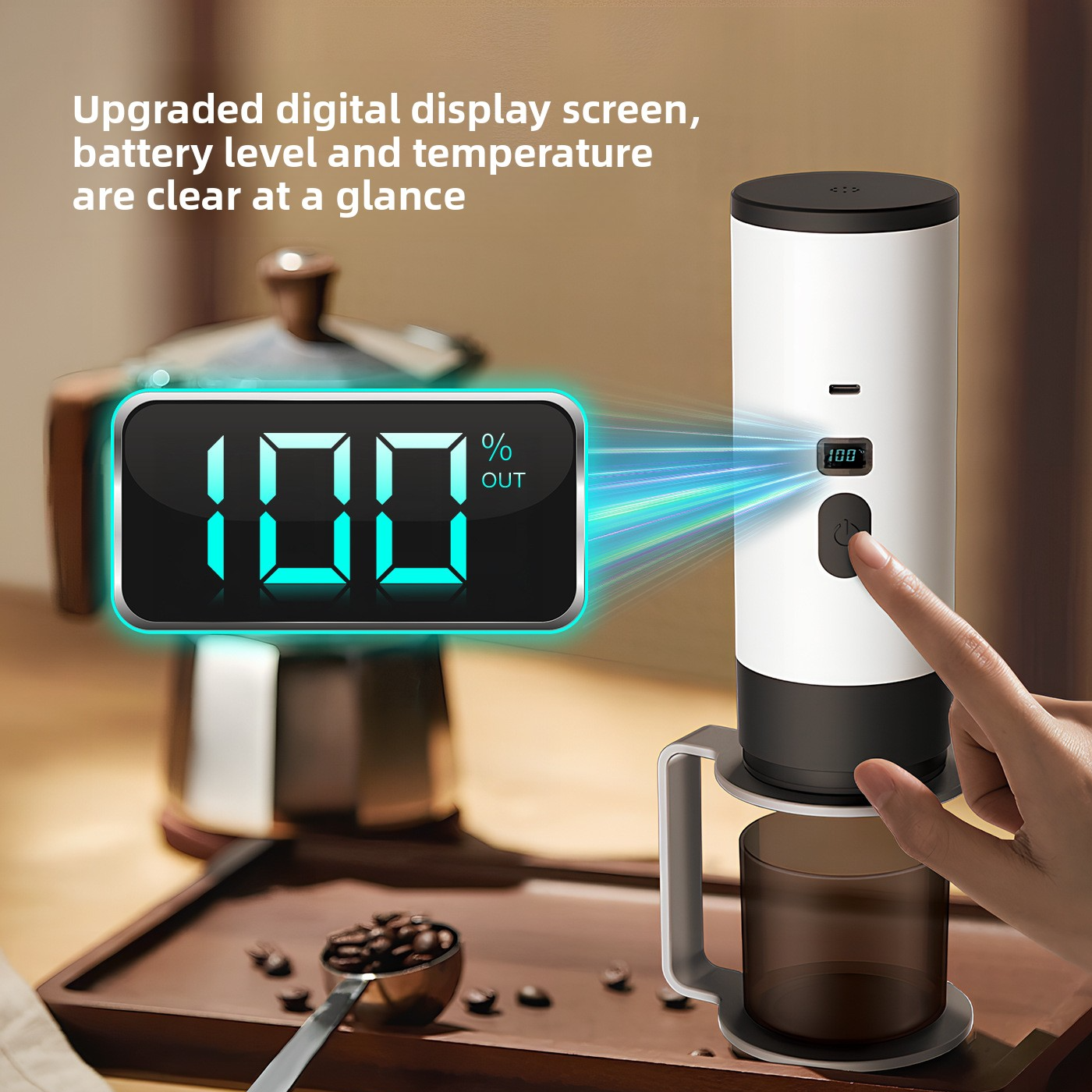 Portable Automatic Espresso Maker – Hot & Cold Brew Travel Coffee Machine