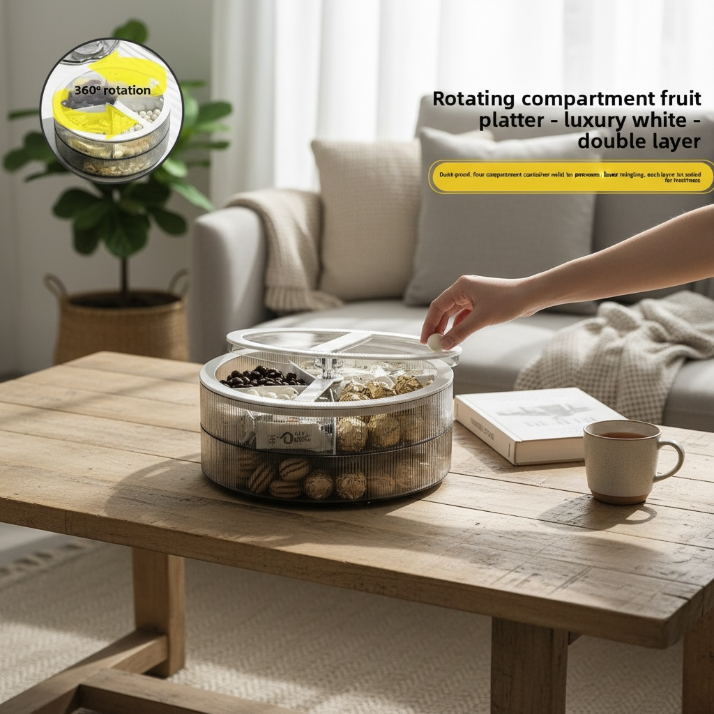 Serving Tray - Snack Fruit Box – Airtight Decorative Serving Tray