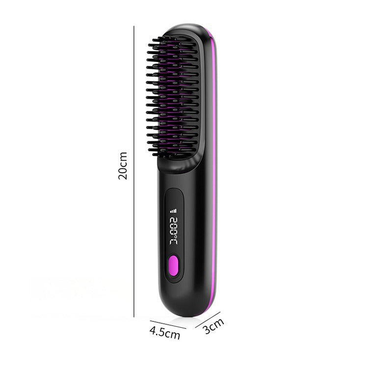 Ceramic Hair Straightening Comb with LCD Display