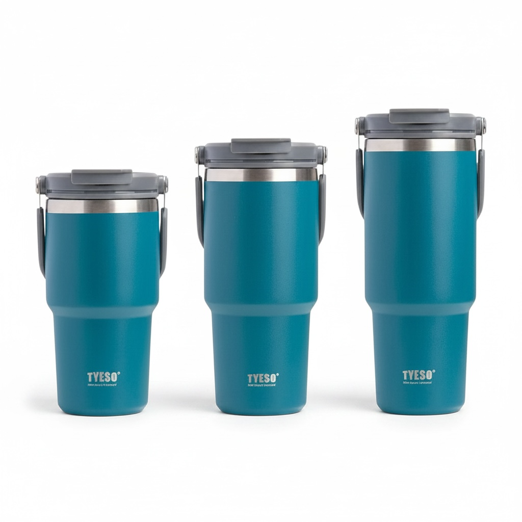 Stainless Steel Insulated Tumbler with Straw | 600ml & 1200ml Leak-Proof Travel Cup