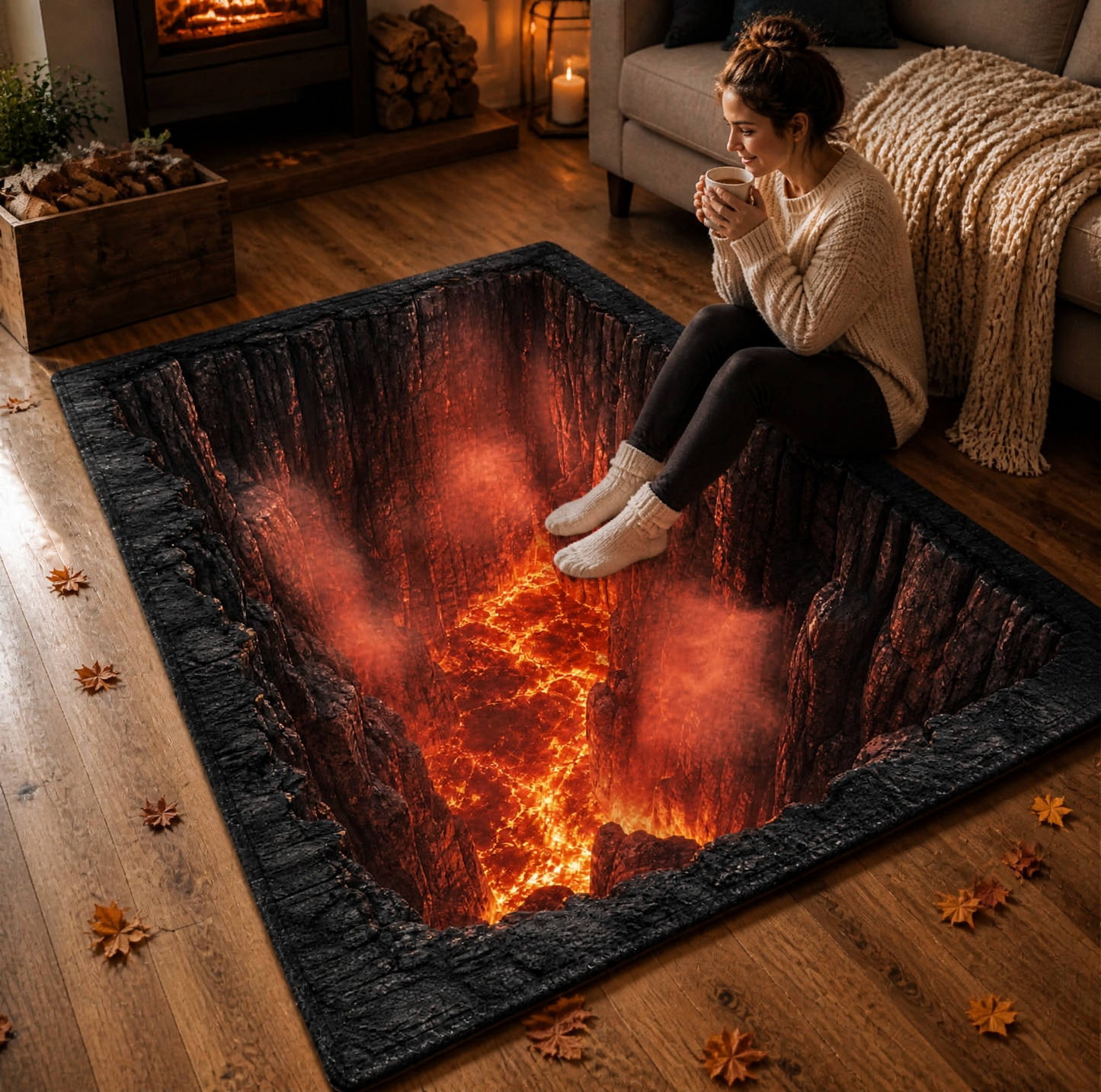 Halloween Horror Area Rug – Soft Non-Slip Crystal Velvet Carpet, Multiple Sizes & Patterns