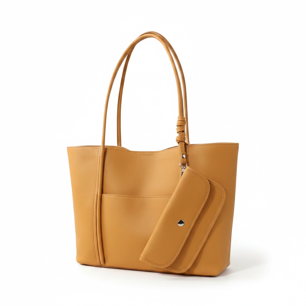 Premium Togo Leather Tote Bag – Large Capacity Shoulder Bag for Women, Soft Cowhide Handbag