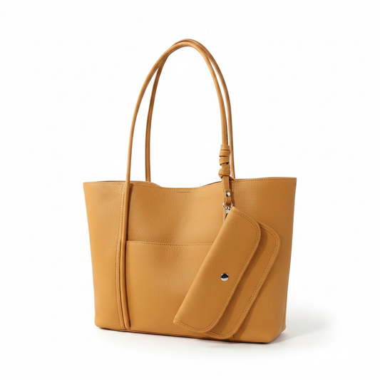 Large Leather Tote Bag Shoulder Bag for Women, Soft Cowhide Handbag