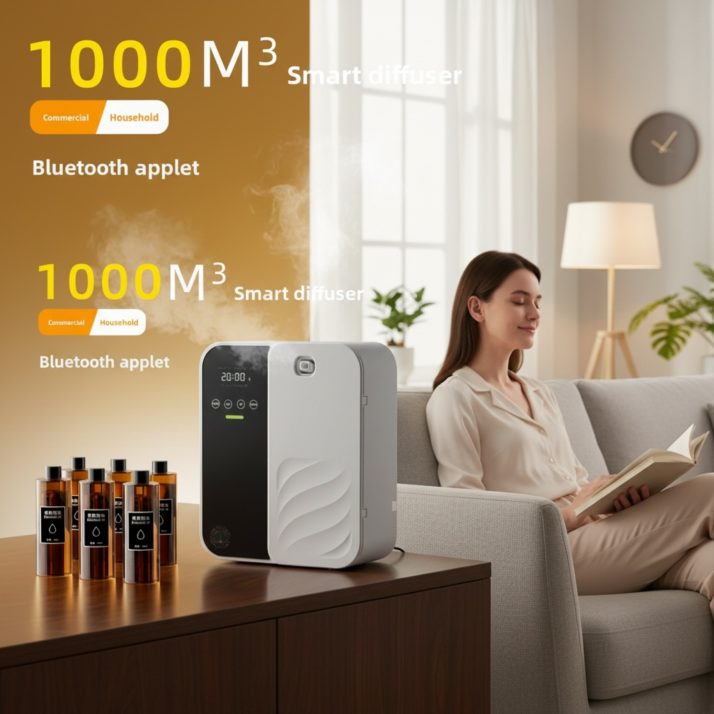 Aromatherapy Diffuser – 500ml Automatic Scent Machine (100–240V)