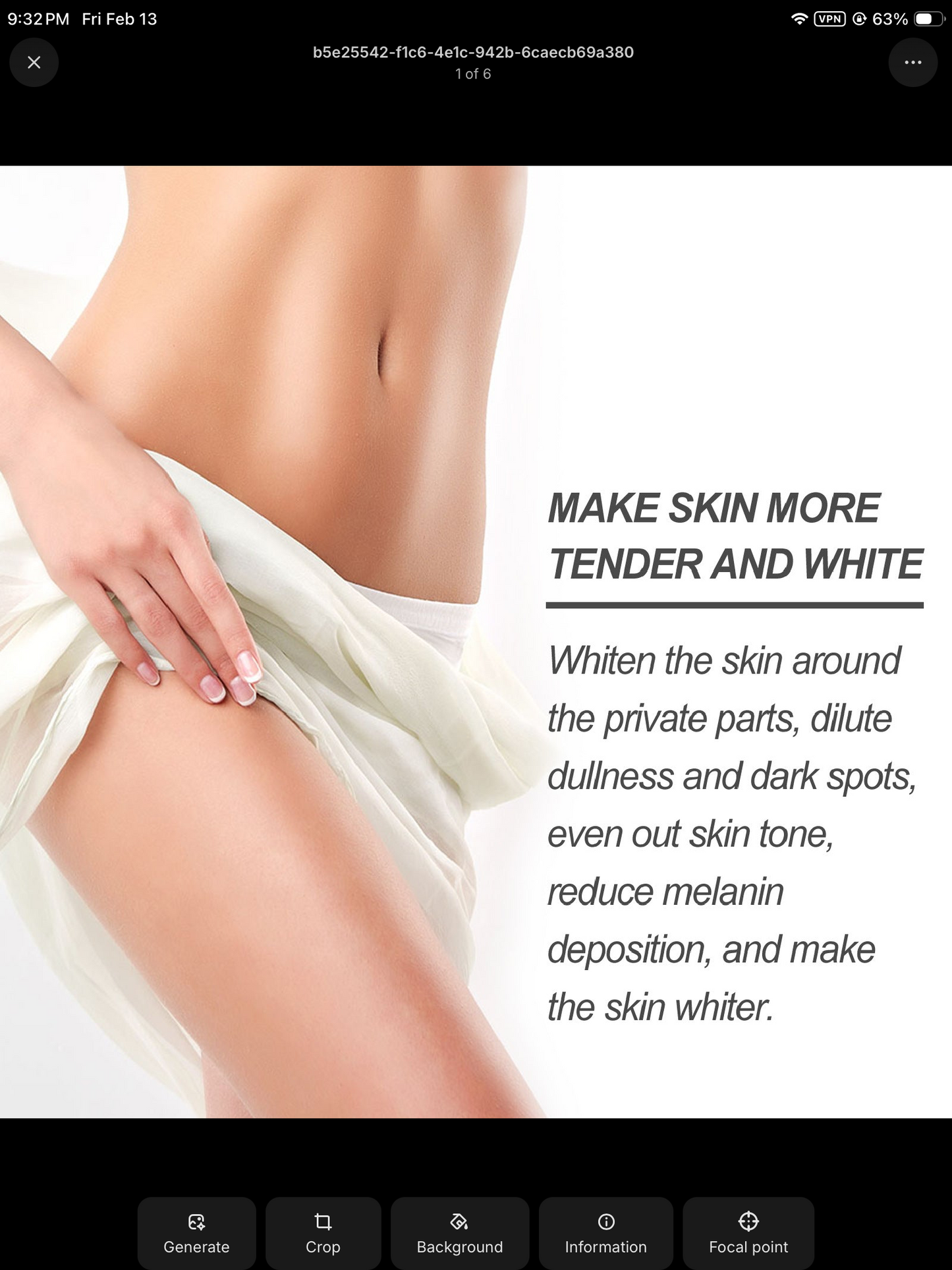 Woman applying brightening cream to underarm area