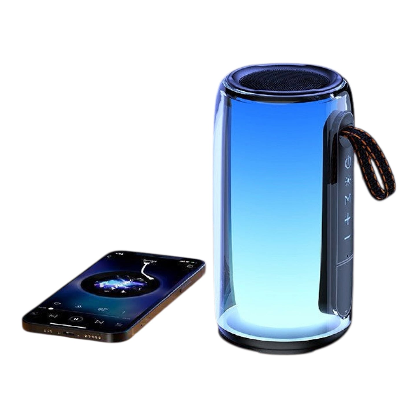 Mini Bluetooth Speaker – 15W Heavy Bass, RGB Lights, Bluetooth 5.3, Portable Wireless Speaker