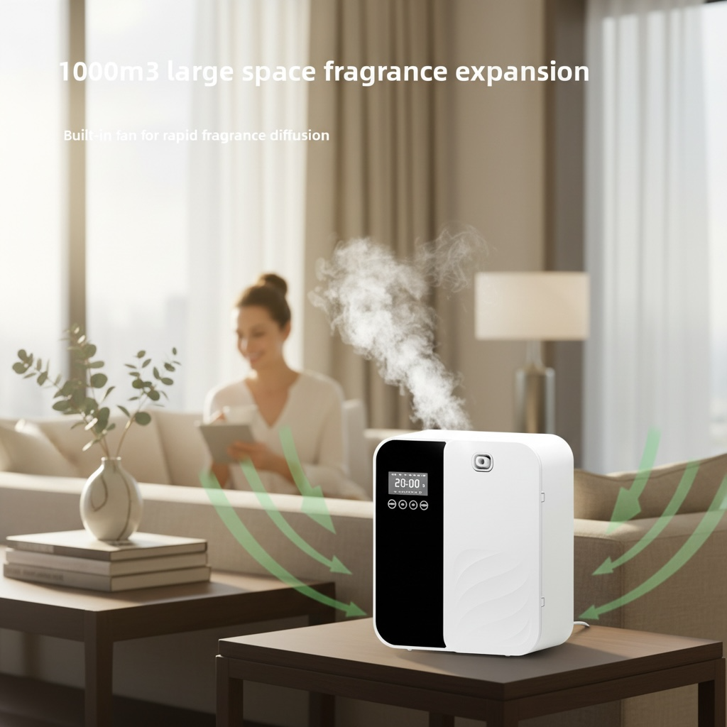 Aromatherapy Diffuser – 500ml Automatic Scent Machine (100–240V)
