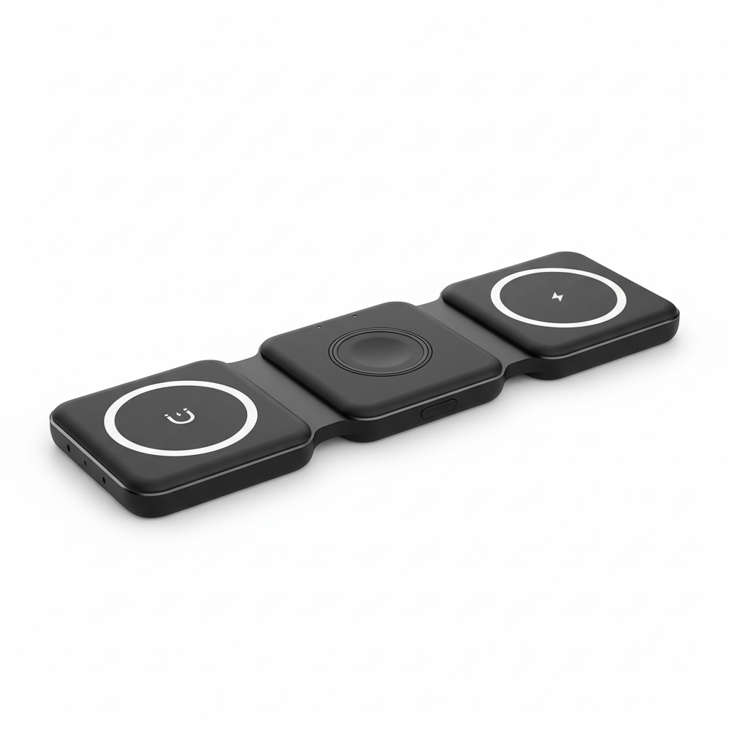 3‑in‑1 Magnetic Foldable Wireless Charger Stand | Modern Goods Living