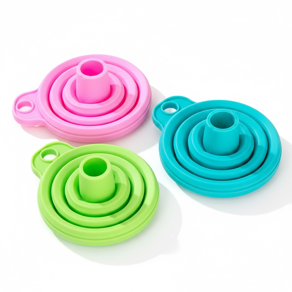 Collapsible Silicone Funnel – Food-Grade, Space-Saving, Great Value
