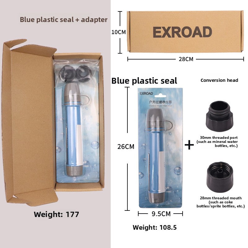 Portable Water Filter Straw – Emergency Outdoor Purifier