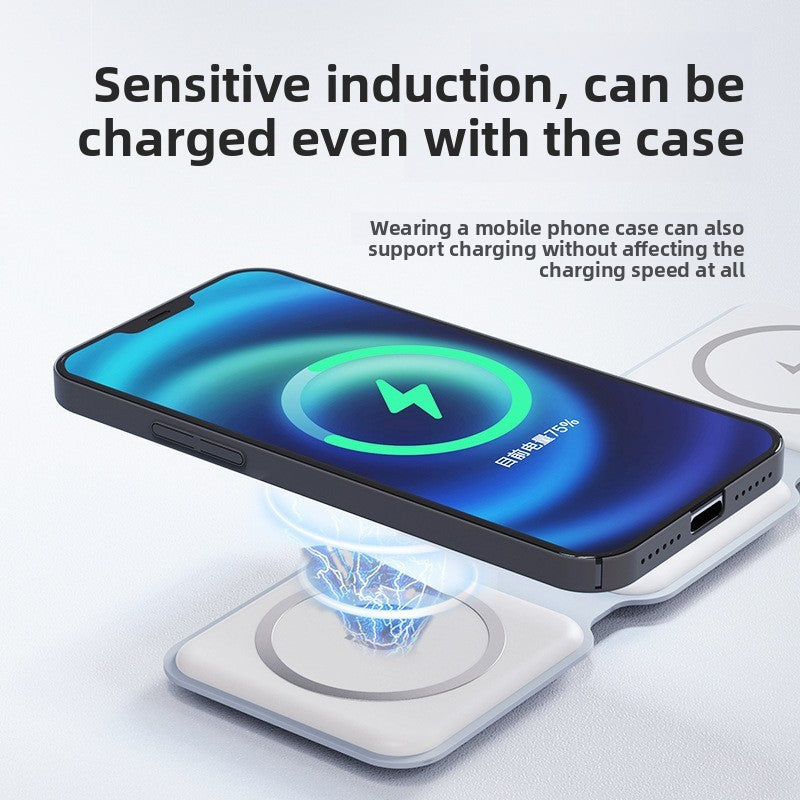 3‑in‑1 Magnetic Foldable Wireless Charger Stand | Modern Goods Living