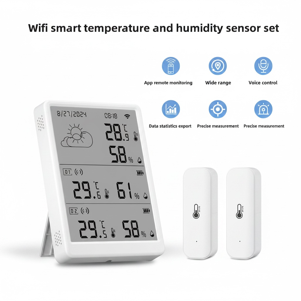 WiFi Temperature Humidity Monitor with Smart Home Integration