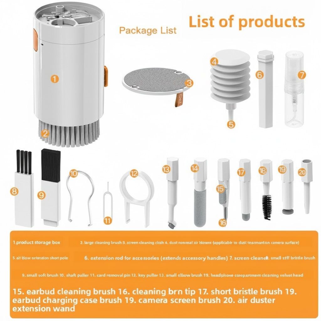 All-in-One Electronics Cleaning Kit – For Cameras, Keyboards & Earbuds