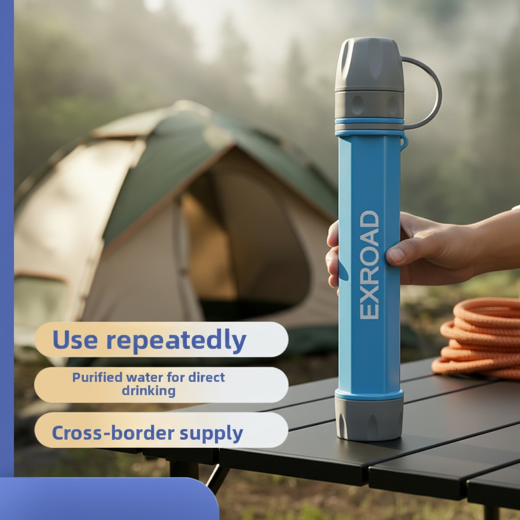 Portable Water Filter Straw – Emergency Outdoor Purifier