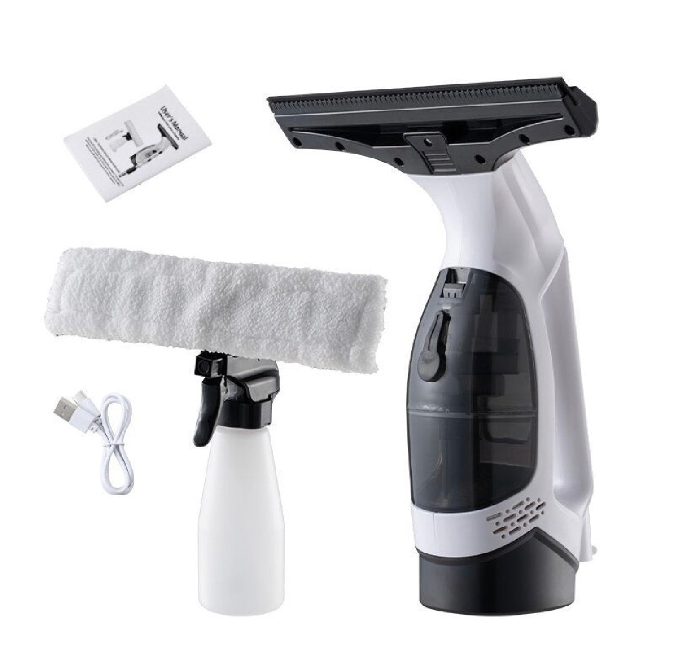 Electric Window & Glass Cleaner with Telescopic Pole