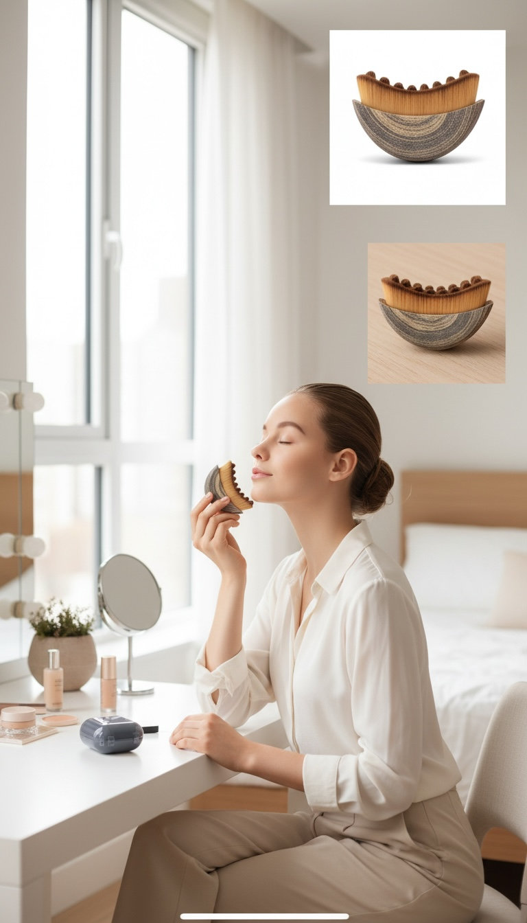 Face Massage Brush | Exfoliating Facial Brush for Glowing Skin | Modern Goods Living