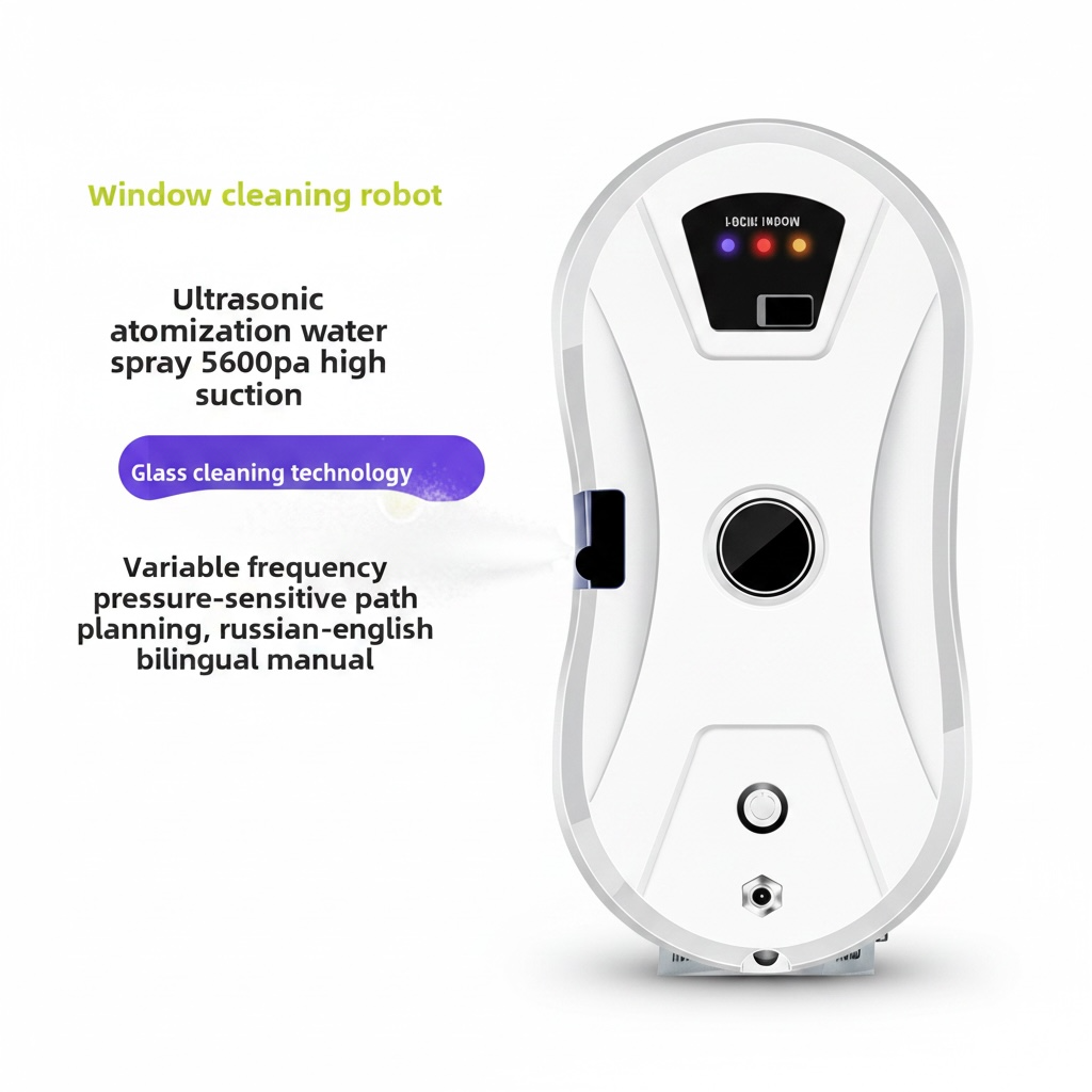 Smart Window Cleaning Robot with Automatic Spray & Suction
