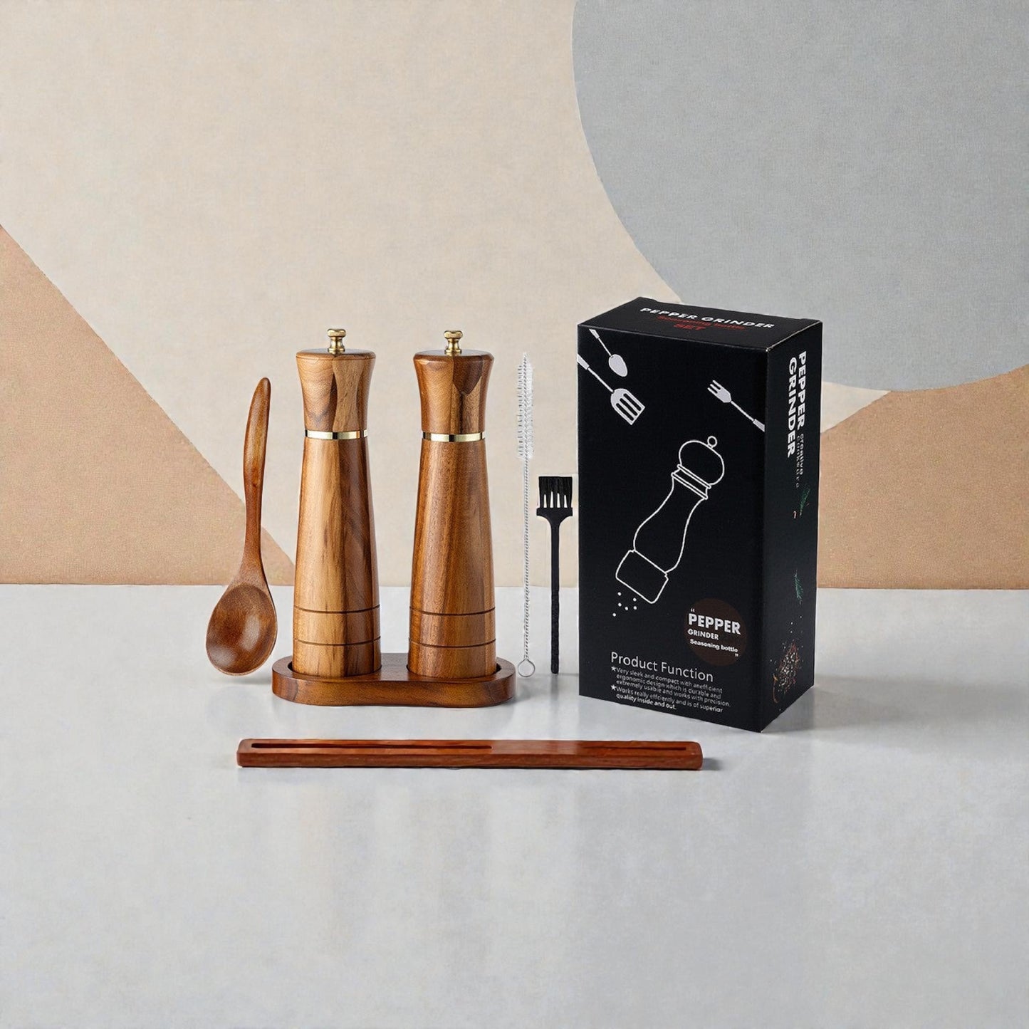 Pepper Grinder – 8 Inch Manual Salt & Pepper Mill | Modern Goods Living