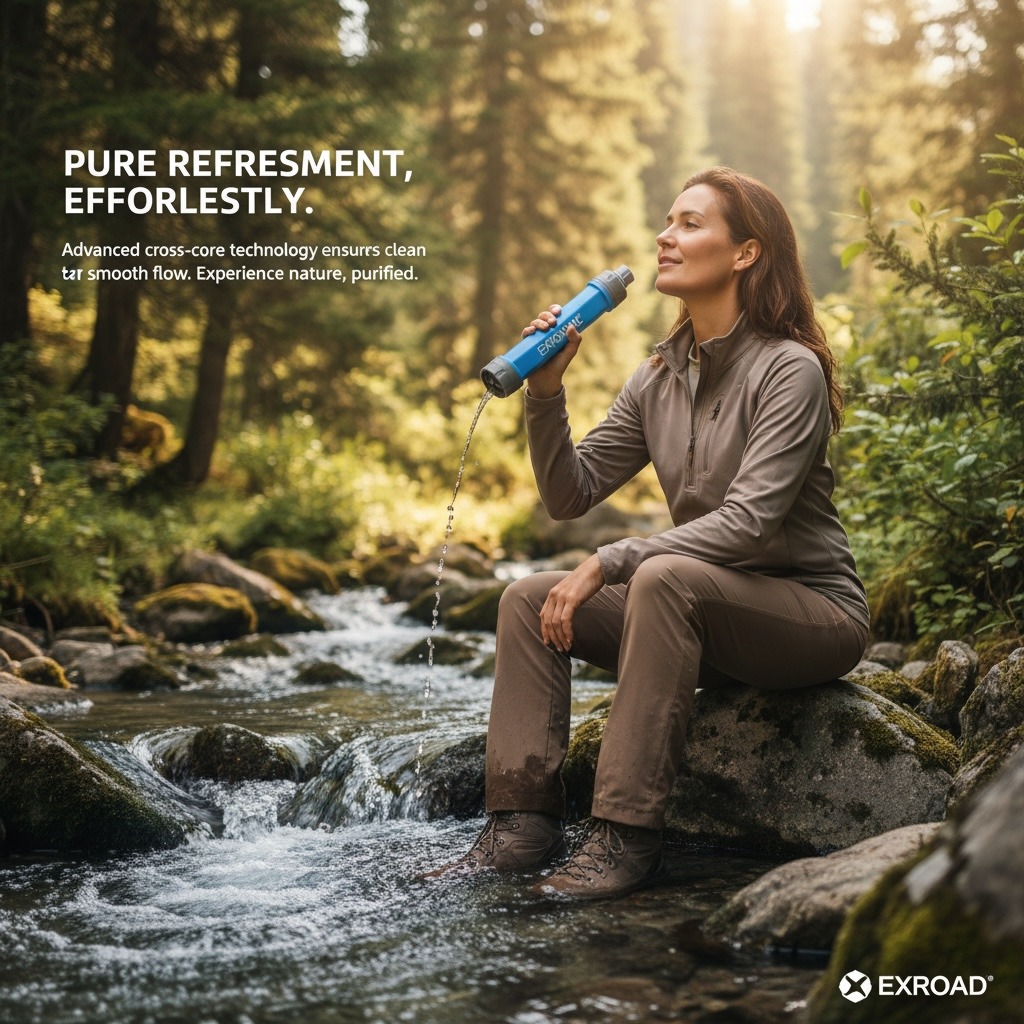 Portable Water Filter Straw – Emergency Outdoor Purifier