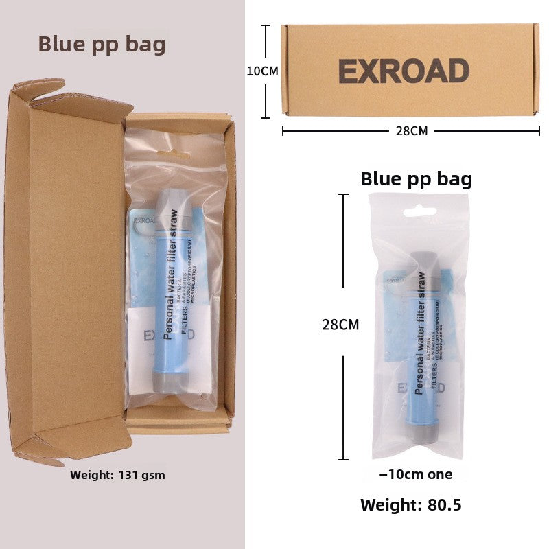 Portable Water Filter Straw – Emergency Outdoor Purifier
