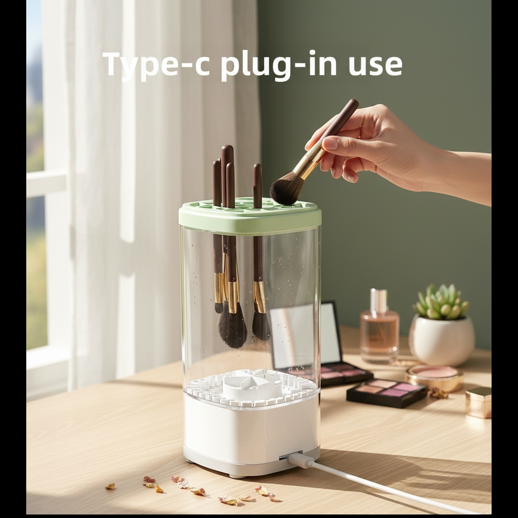 Makeup Brush Cleaner – Deep Clean & Dry Brushes in Seconds