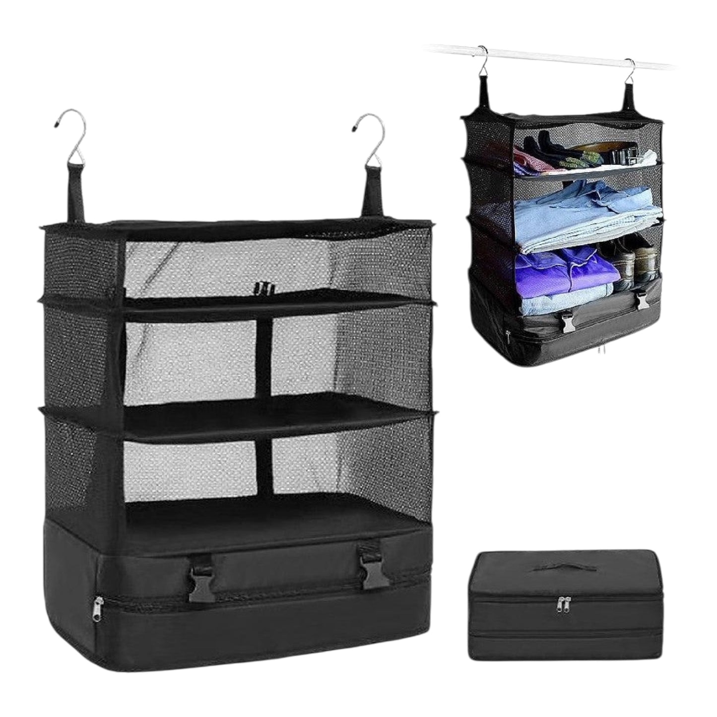 Foldable Hanging Storage Organizer | Wardrobe, Bathroom & Travel Storage | Modern Goods Living