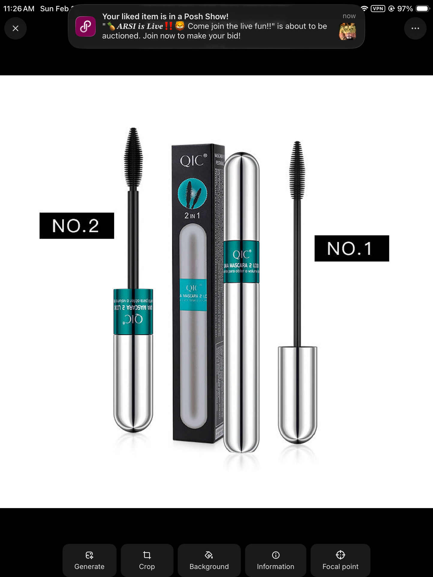 Waterproof Volumizing & Lengthening Mascara
