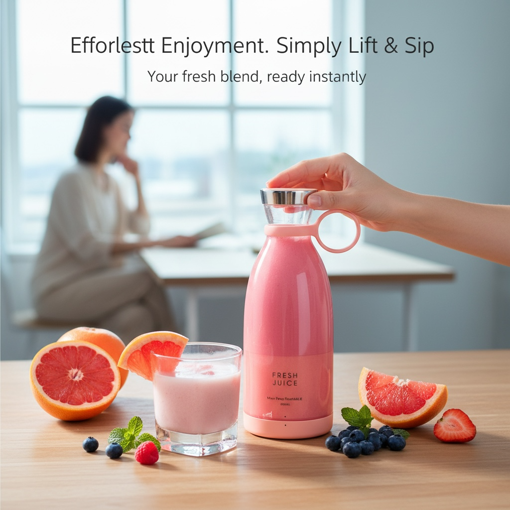 Juicer Cup – 18,000 RPM Cordless Blender Bottle (400ml)