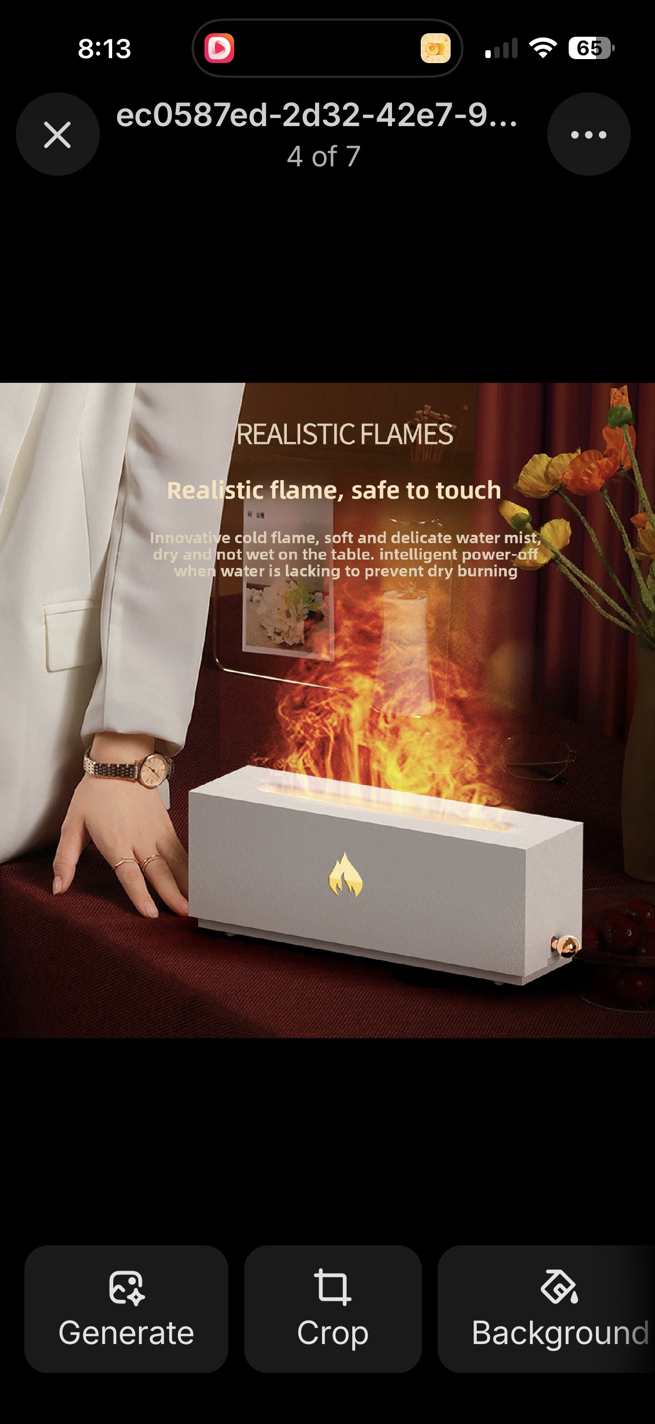 FlameGlow 3‑in‑1 Aroma Diffuser & Humidifier with Simulated Firelight