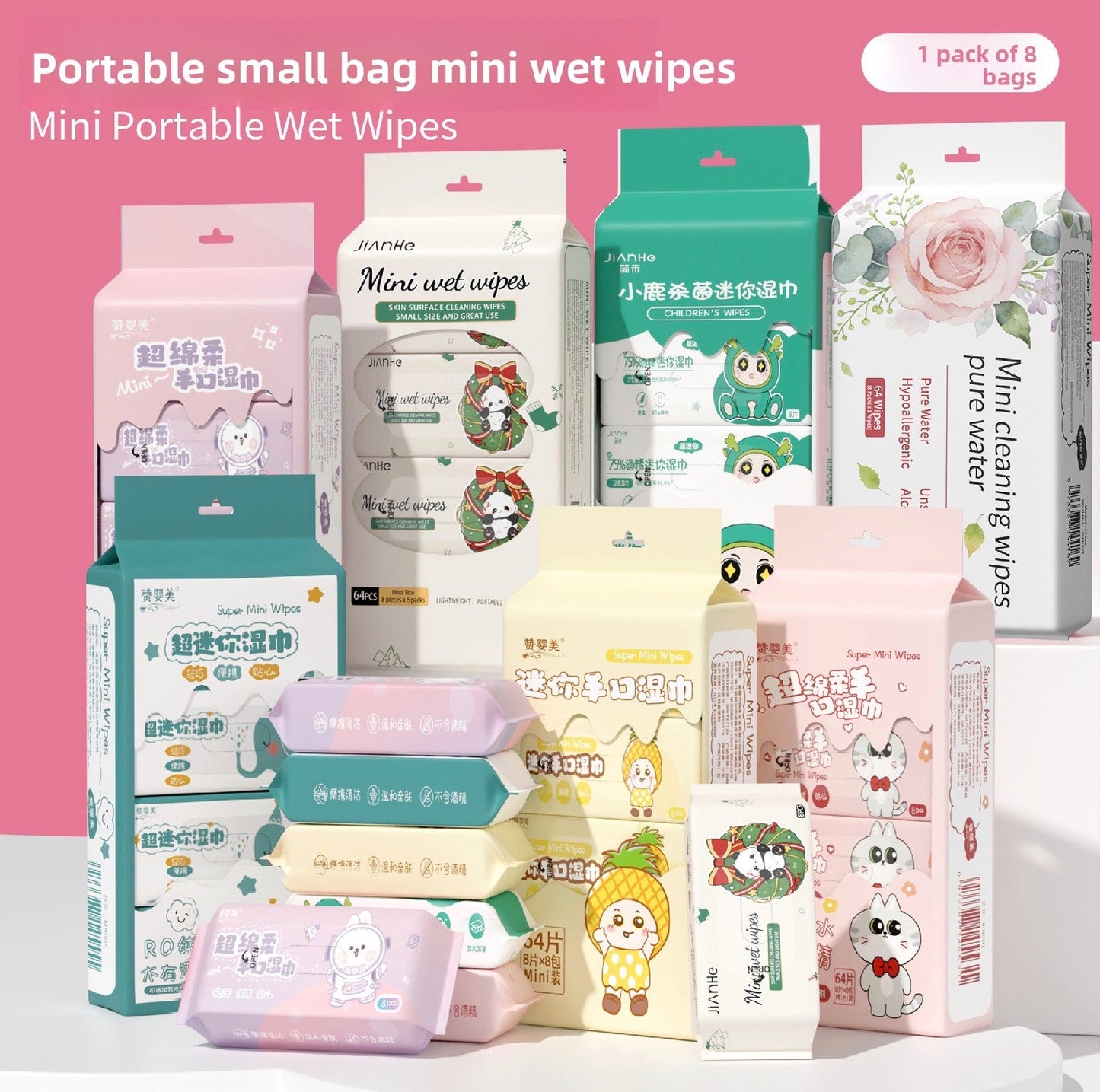 Portable Wet Wipes – Gentle, Multi‑Purpose, Family Safe