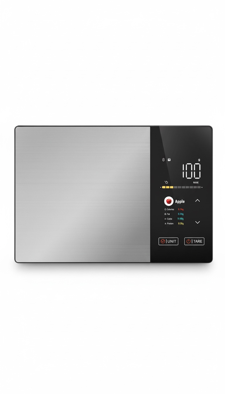 Nutrition Kitchen Scale with TFT Color Display (5kg/11 lb, 1g Precision)