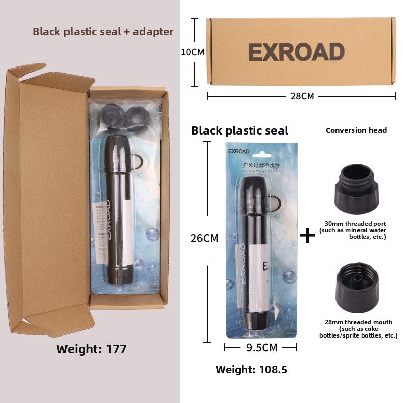 Portable Water Filter Straw – Emergency Outdoor Purifier