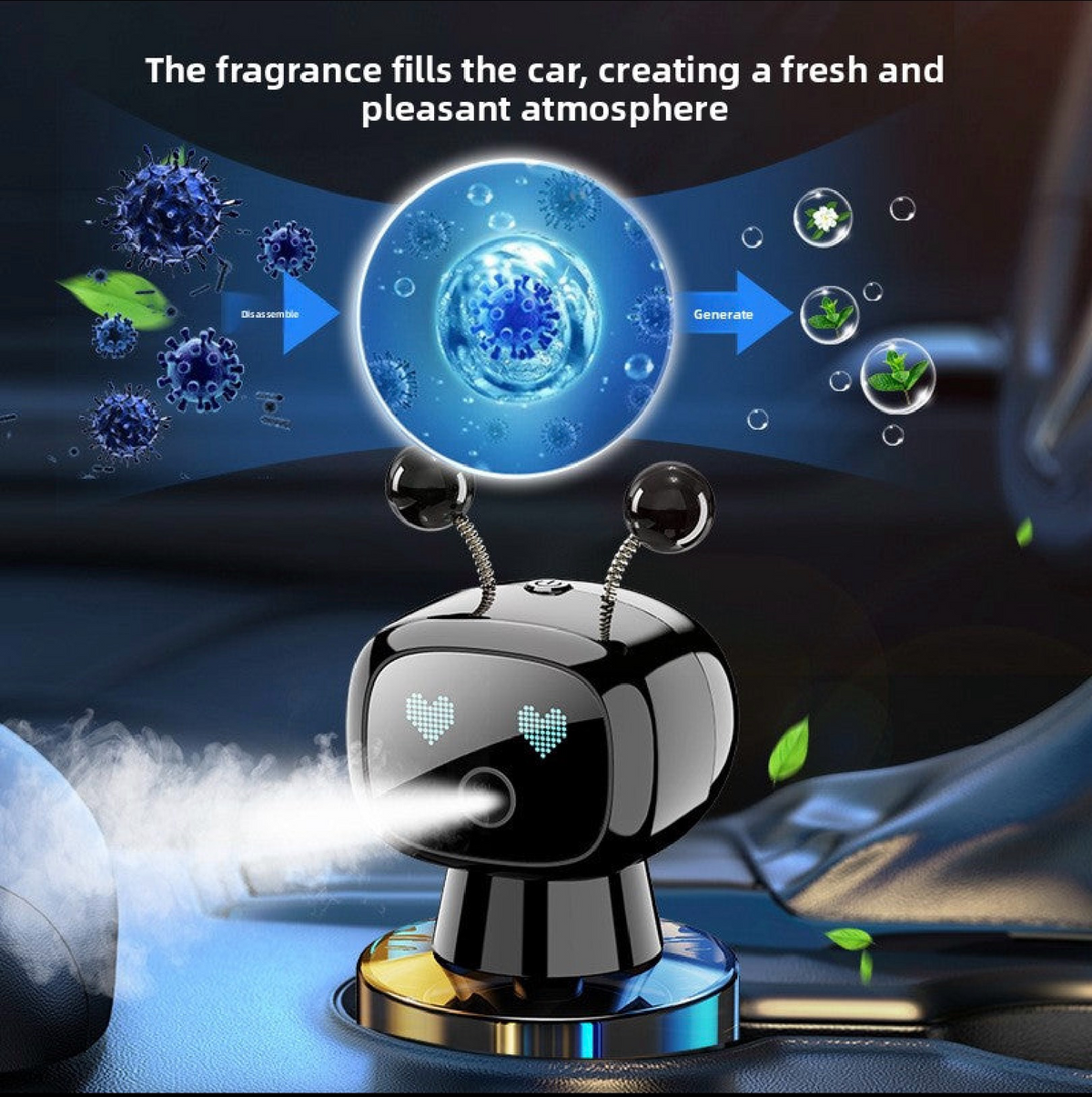 Smart Robot Car Diffuser & Air Purifier