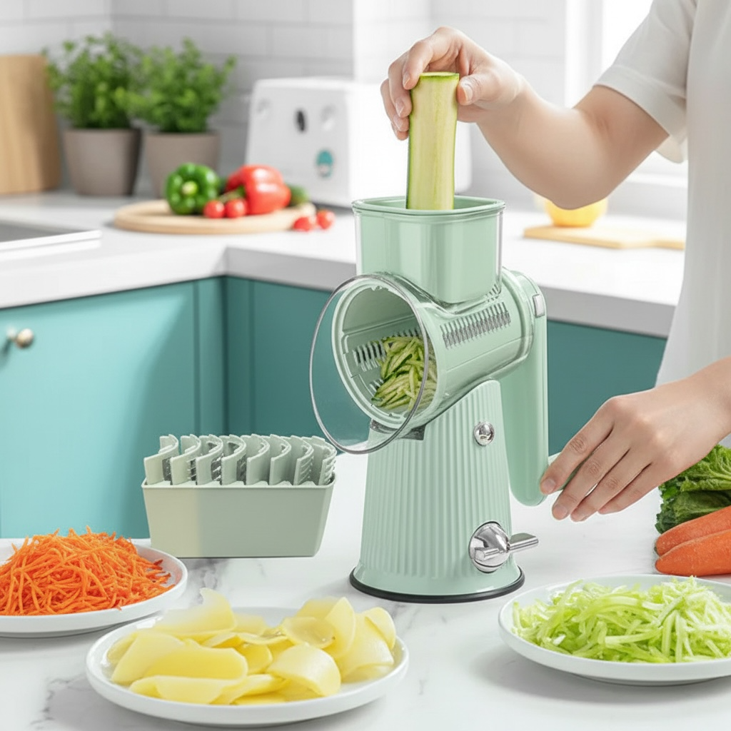 Multifunctional Vegetable Cutter – Slicer, Shredder & Grater