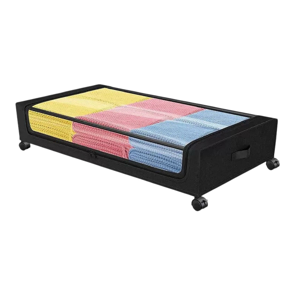Heavy-Duty Rolling Underbed Storage Bin with Lid | 30L-40L Cart