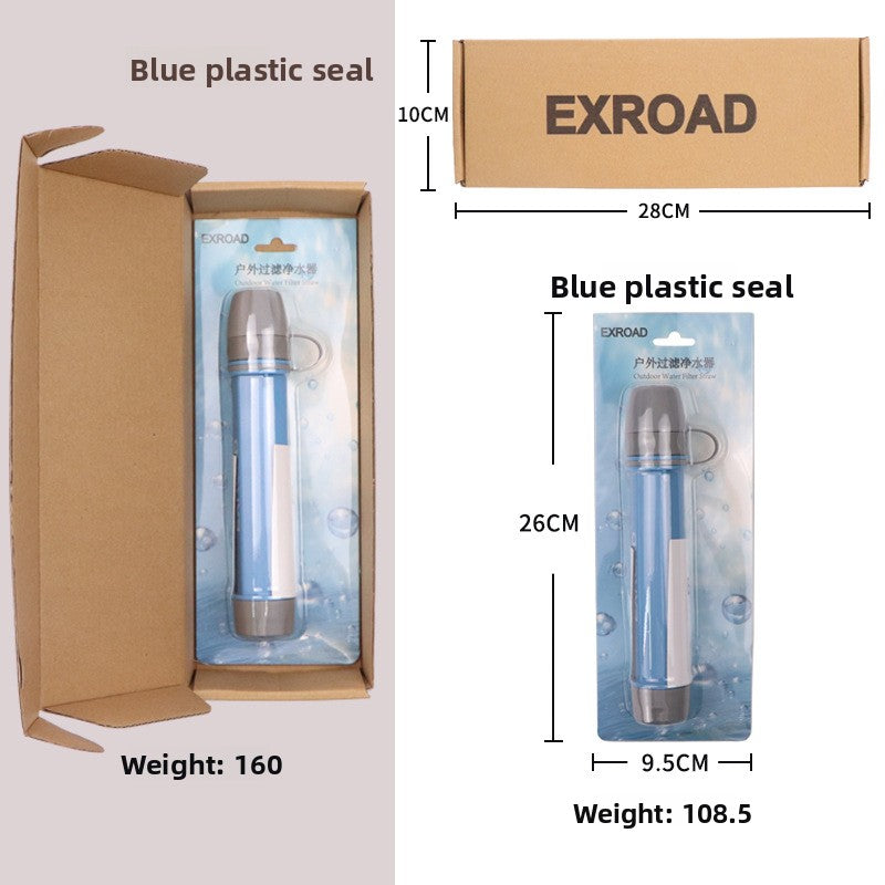 Portable Water Filter Straw – Emergency Outdoor Purifier