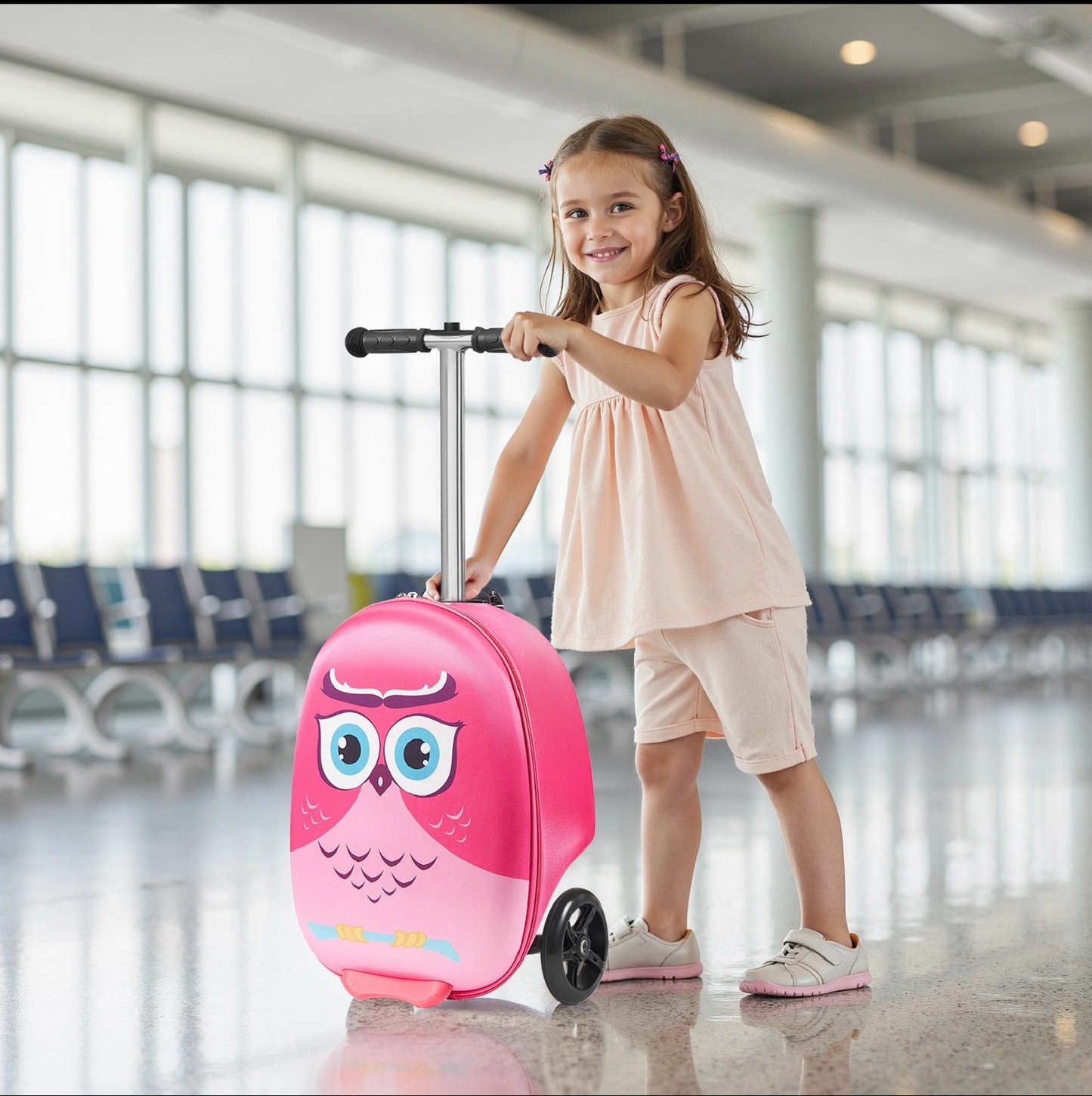 Kids Ride-On Luggage – Durable Scooter Suitcase