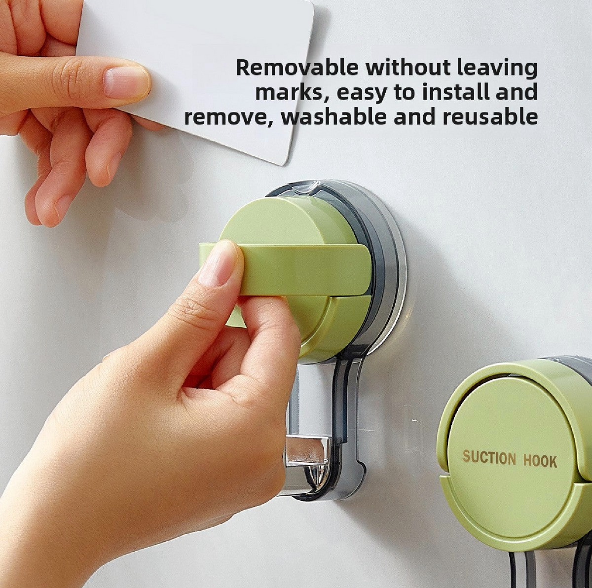 Heavy-Duty Vacuum Suction Cup Hook | No-Drill Shower & Towel Hange