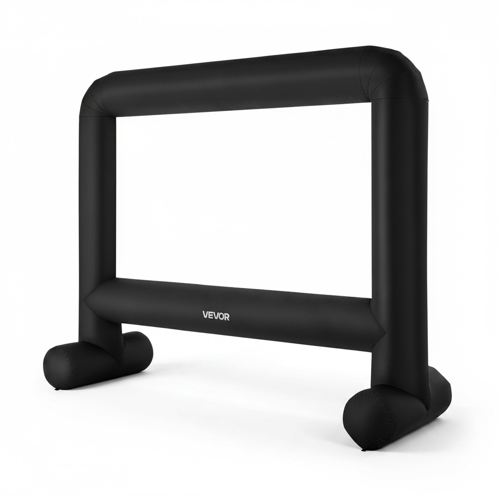 Inflatable Outdoor Projector Screen – 8.6ft, 16:9, Front & Rear